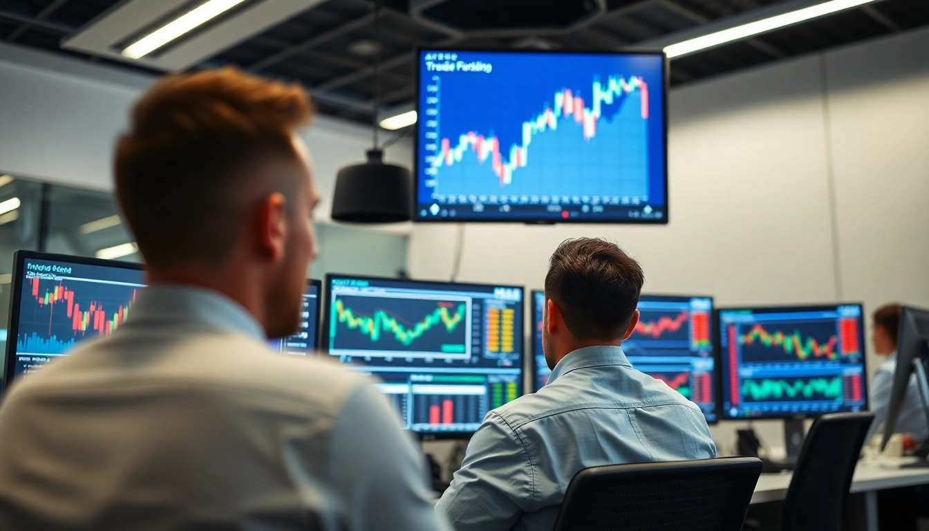 Professional Forex Broker UK operating trading platform with currency charts and financial